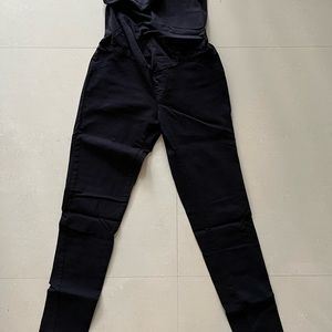 Motherhood Maternity Secret Fit Belly Skinny Leg Black Pants